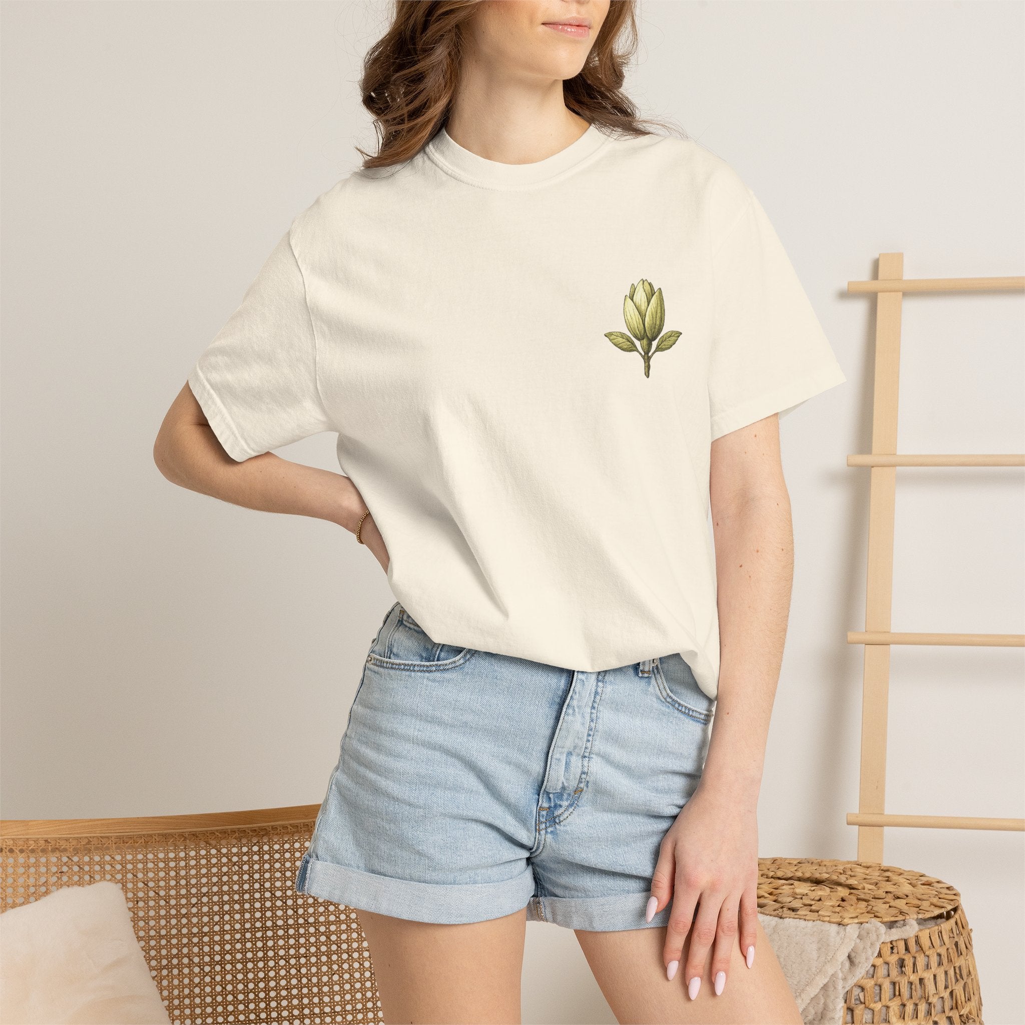 Homegrown Tree T-Shirt — 'Homegrown' Chest Logo Botanical Tee