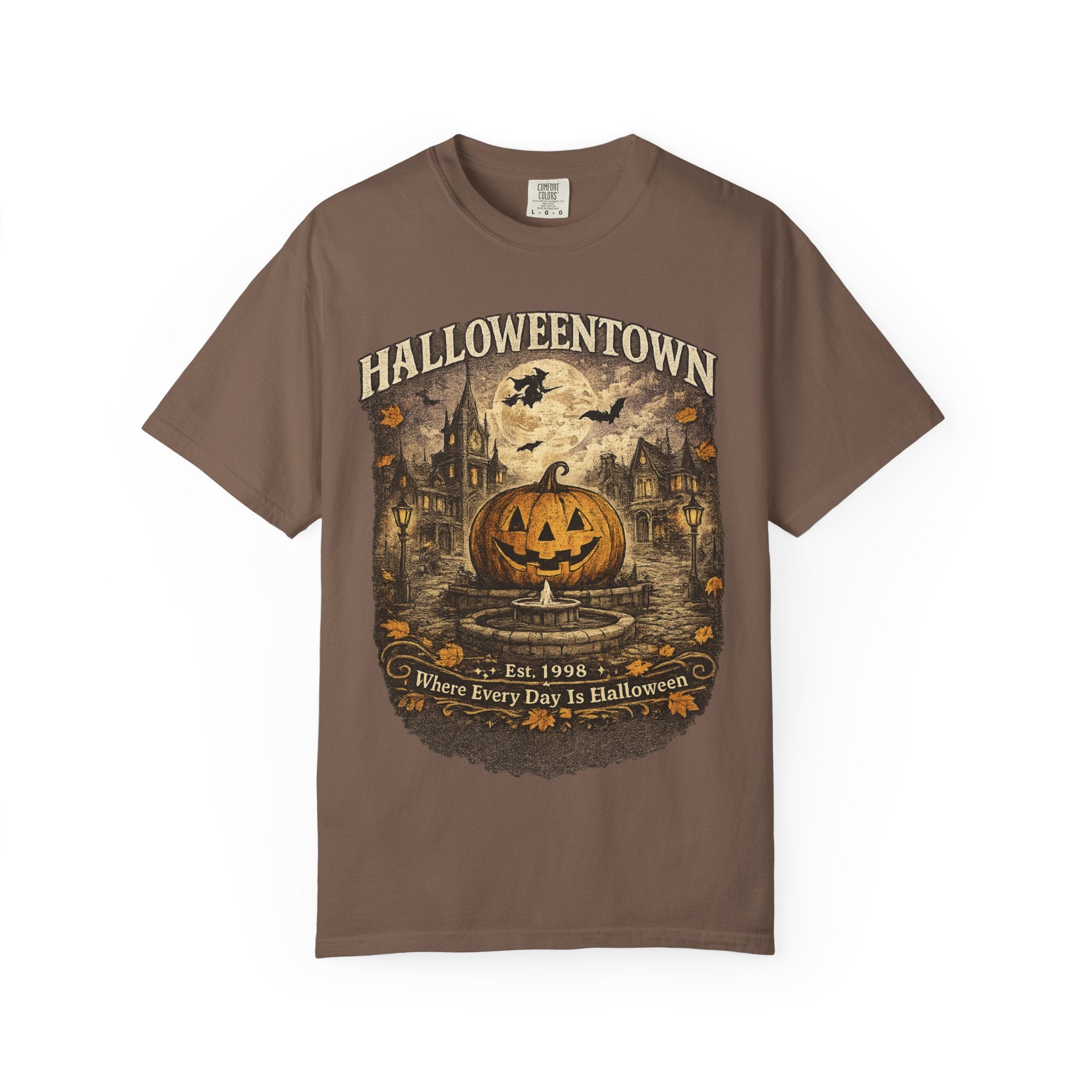 Halloweentown Pumpkin Jack-O'-Lantern T-Shirt | Haunted Village Vintage Halloween