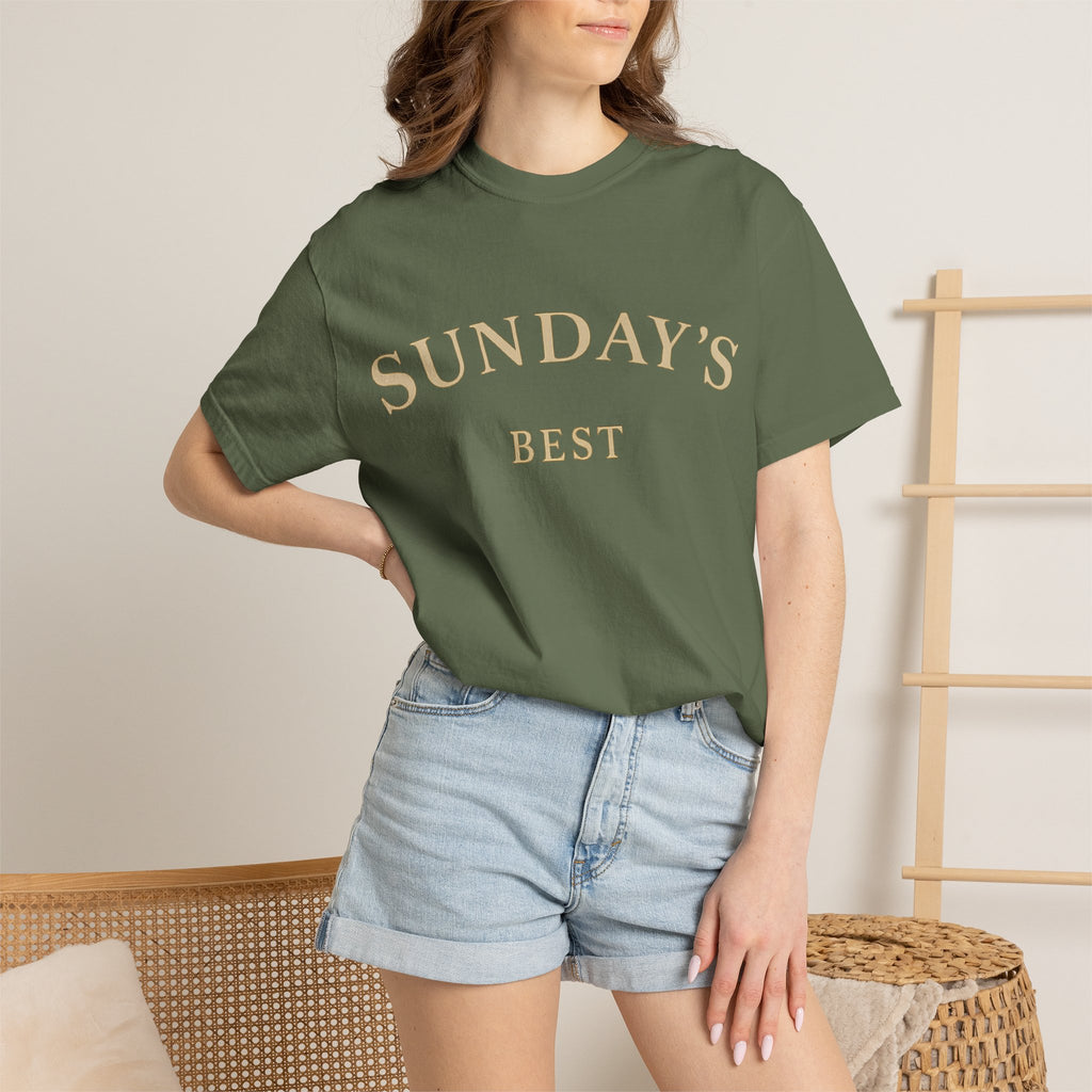 Sunday's Best T‑Shirt — Casual Cream Graphic Tee