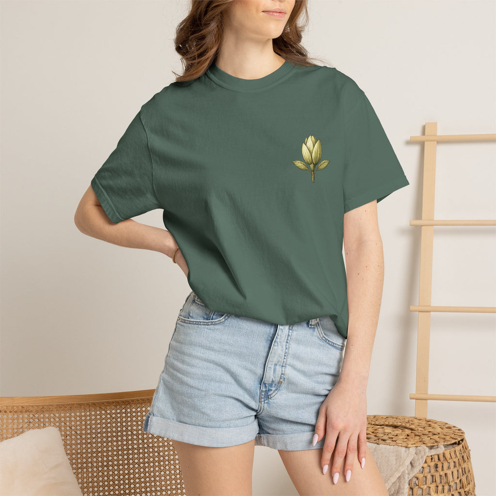 Homegrown Tree T-Shirt — 'Homegrown' Chest Logo Botanical Tee