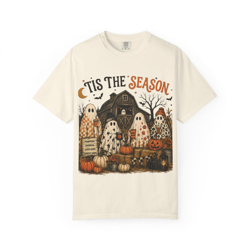 'Tis the Season Ghosts Halloween T-shirt | Pumpkin Patch Design