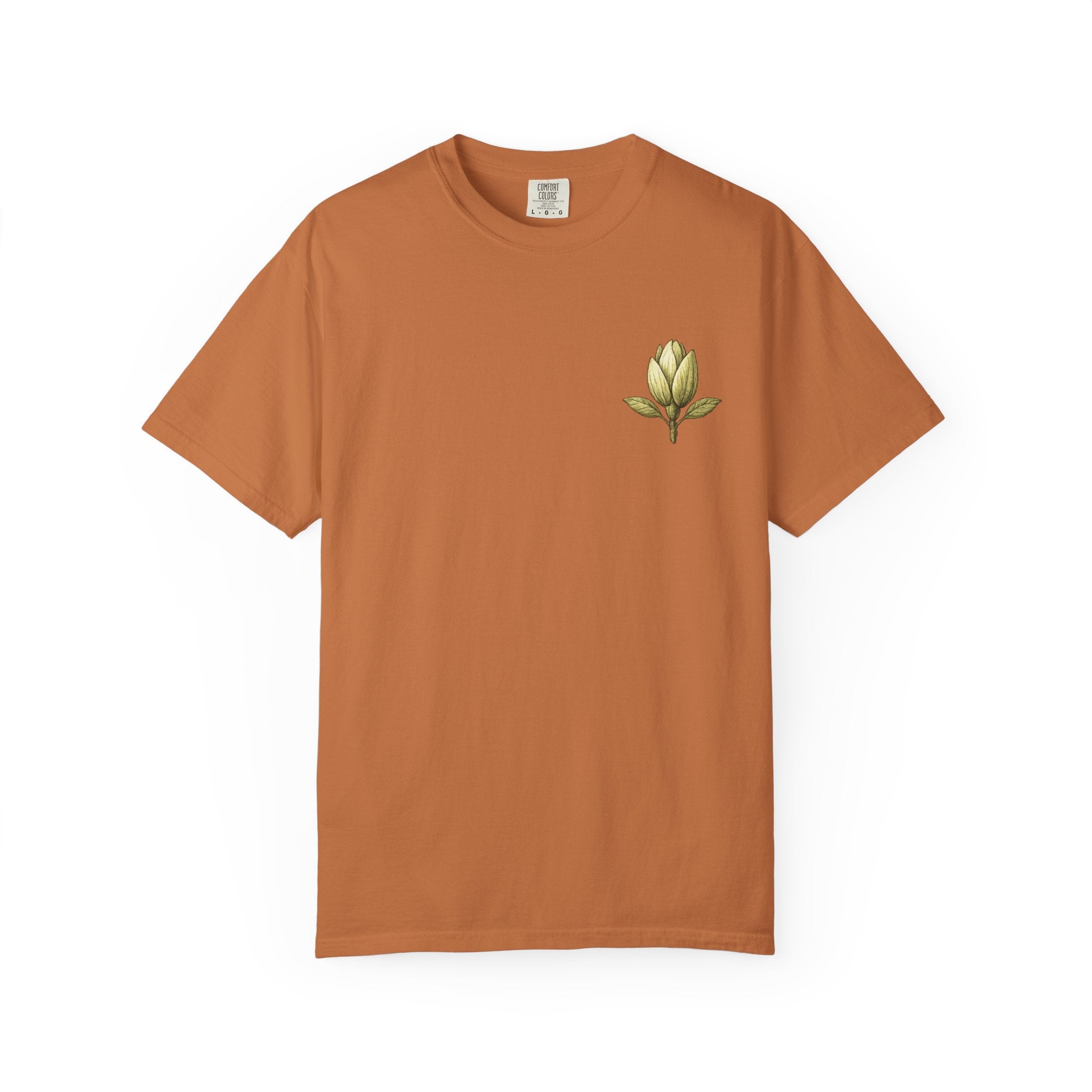 Botanical Tee — "Gathered With Care" Floral Pocket T-Shirt