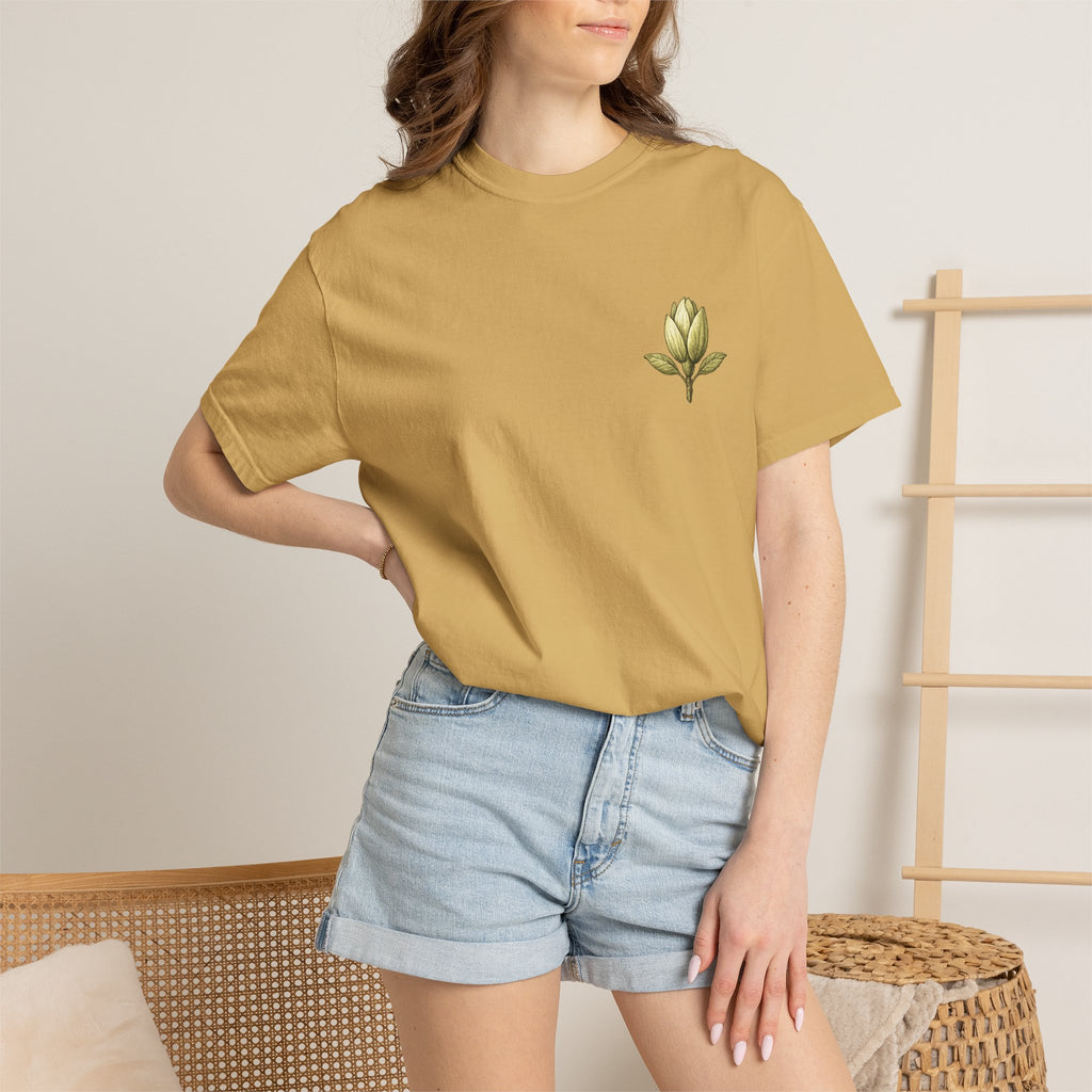 Homegrown Tree T-Shirt — 'Homegrown' Chest Logo Botanical Tee