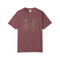 Dancing Skeletons in Wildflowers T-shirt | Halloween Day of the Dead