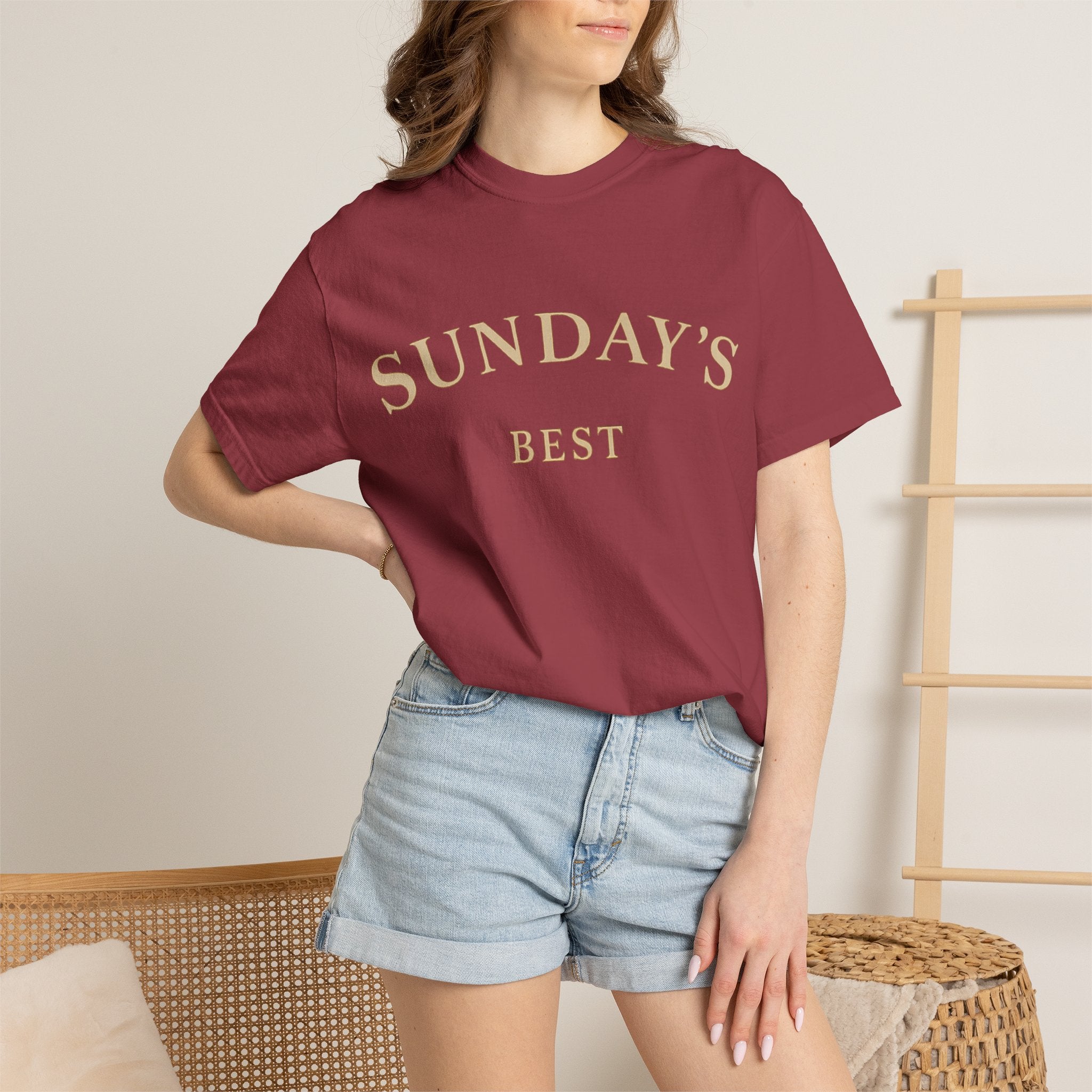 Sunday's Best T‑Shirt — Casual Cream Graphic Tee