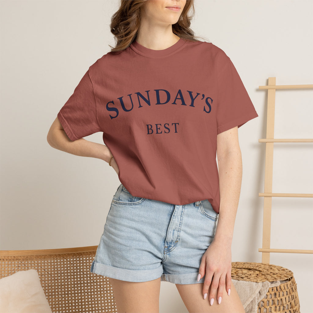 Sunday's Best T‑Shirt — Casual Cream Graphic Tee