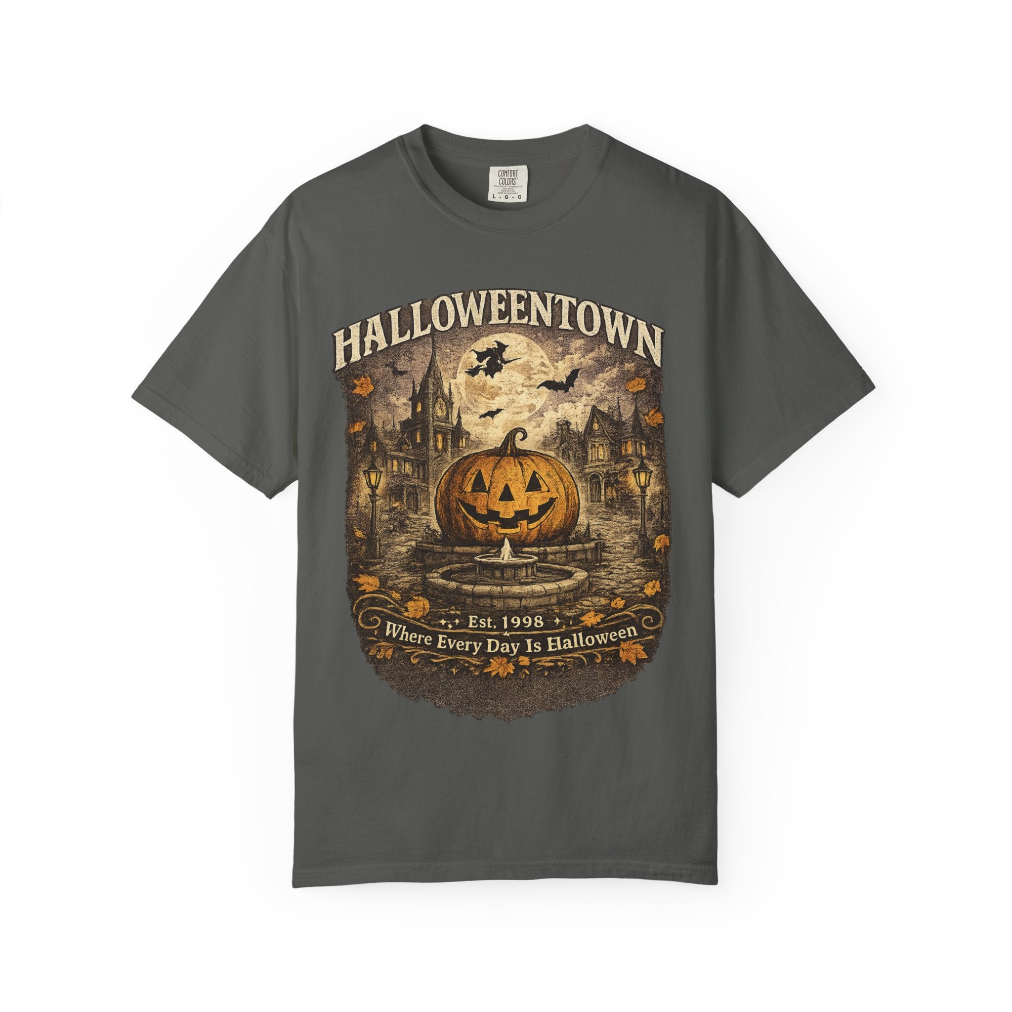 Halloweentown Pumpkin Jack-O'-Lantern T-Shirt | Haunted Village Vintage Halloween