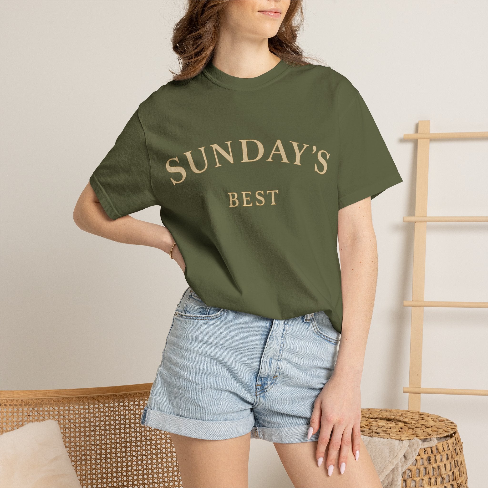 Sunday's Best T‑Shirt — Casual Cream Graphic Tee