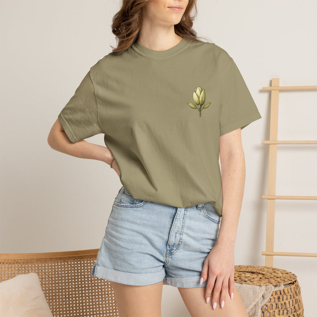 Homegrown Tree T-Shirt — 'Homegrown' Chest Logo Botanical Tee