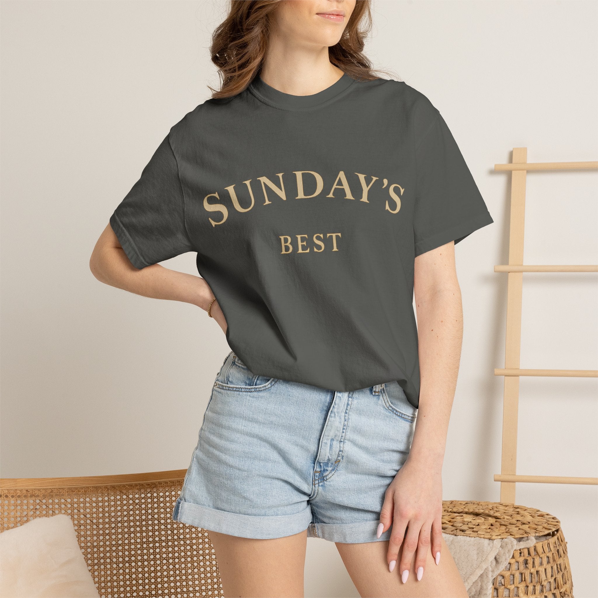 Sunday's Best T‑Shirt — Casual Cream Graphic Tee