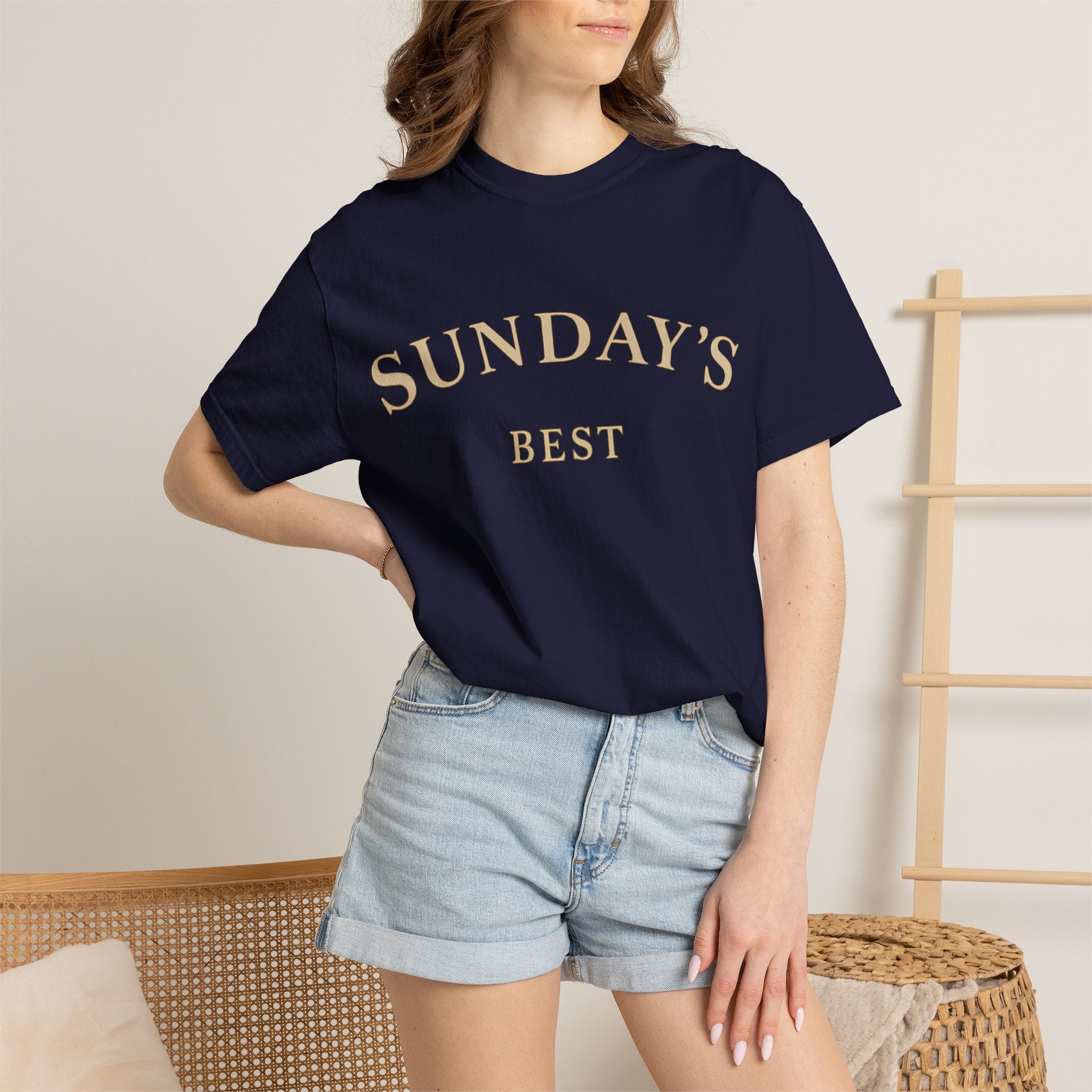 Sunday's Best T‑Shirt — Casual Cream Graphic Tee