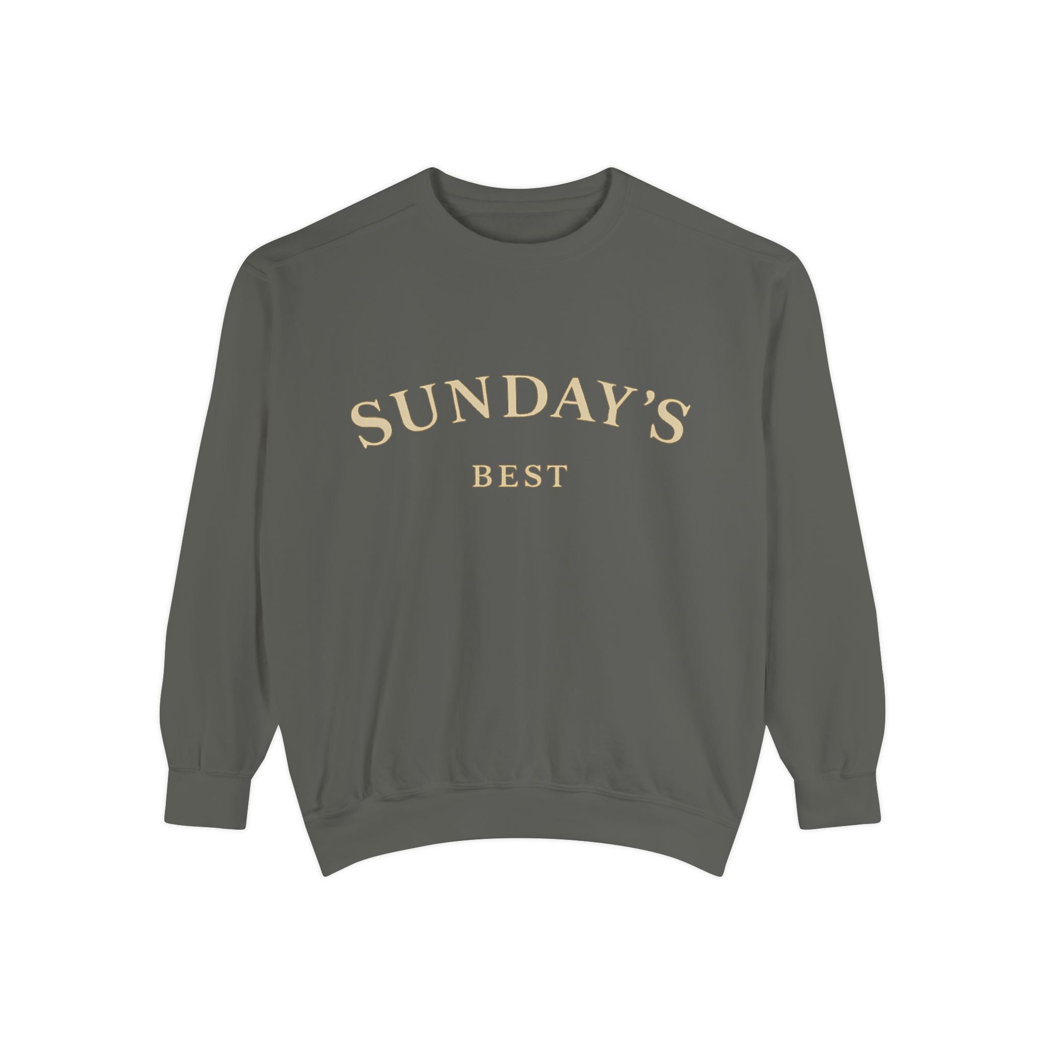 Sunday's Best Sweatshirt — Cozy Garment-Dyed Crewneck