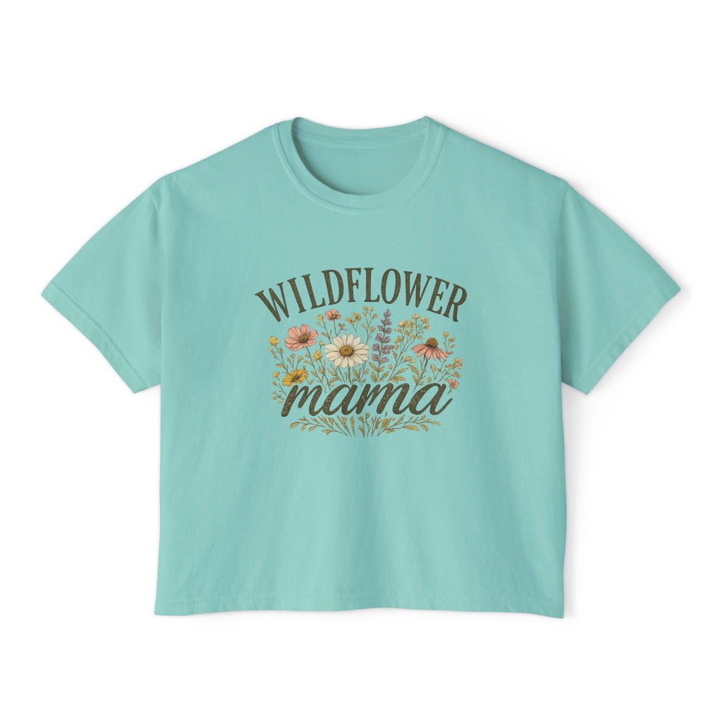 Wildflower Mama Boxy Tee — Floral Mother’s Day Shirt for Moms