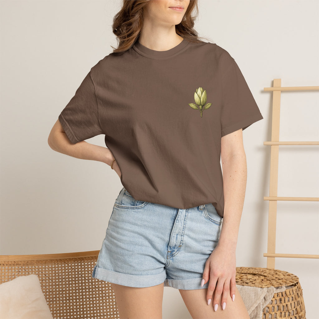 Homegrown Tree T-Shirt — 'Homegrown' Chest Logo Botanical Tee