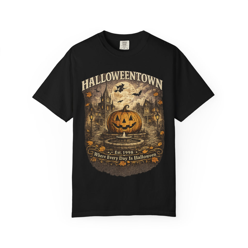 Halloweentown Pumpkin Jack-O'-Lantern T-Shirt | Haunted Village Vintage Halloween