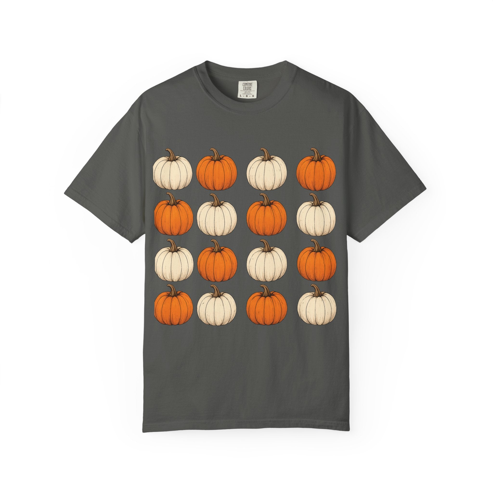 Pumpkin Grid T-Shirt | Fall Pumpkin Pattern, Autumn Tee